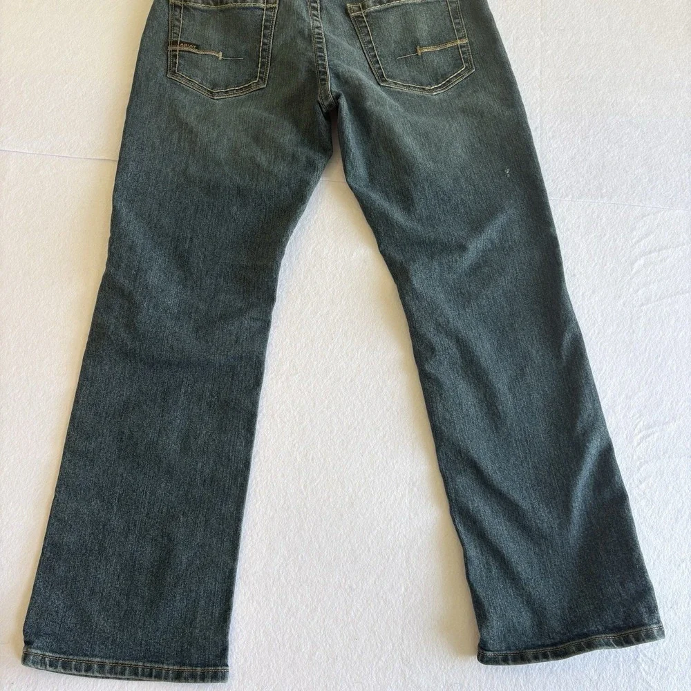 Ariat Rebar M5 Men's Blue Medium Wash Slim Straight Ironside Jeans 34/32
